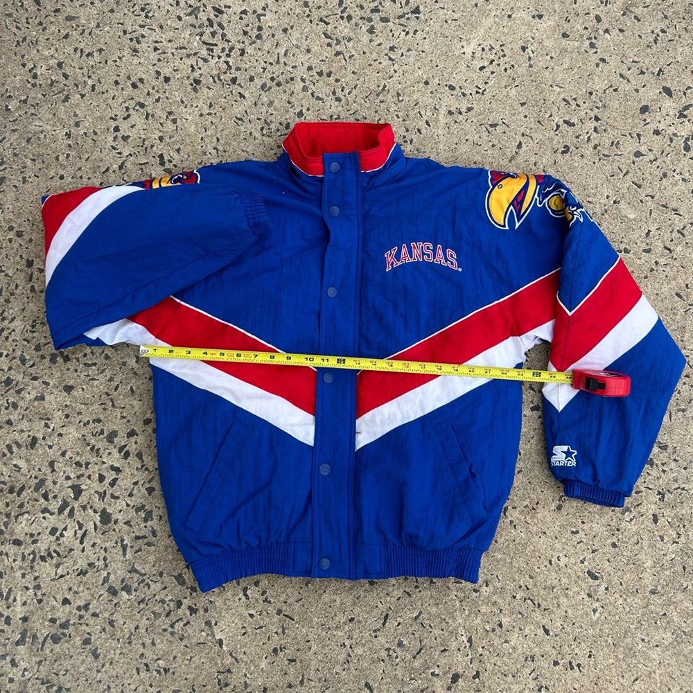 Vintage 90’s Starter Kansas Puffer Jacket Size Small - Picture 5 of 11